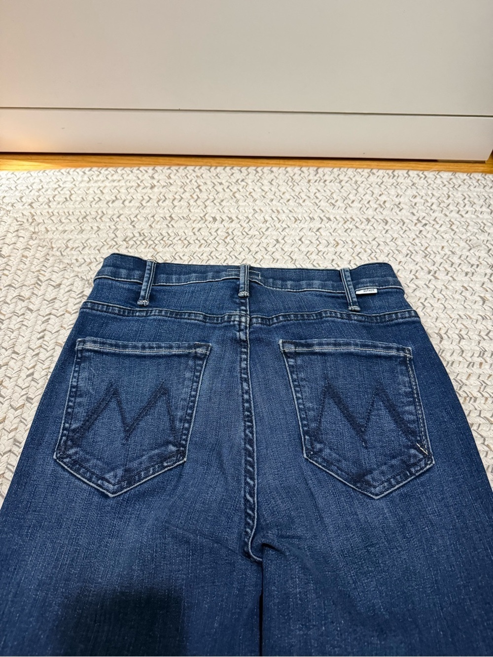 NWOT MOTHER Denim The Hustler Ankle Flare Jeans – Heirloom Blue - Picture 8 of 11